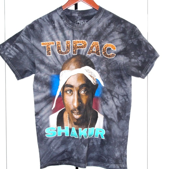 Tupac Shakur tie dye graphic tee medium - Picture 1 of 5